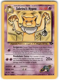 2000 Gym - Challenge Sabrina’s Hypno NM Uncommon #56 - Image 1