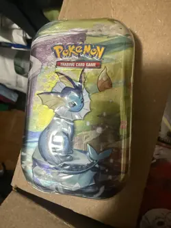 Pokemon TCG: Prismatic Evolutions Mini Tin *Vaporeon* Factory Sealed - Image 1