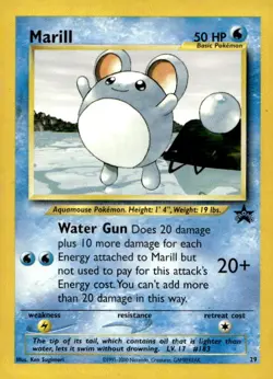 Marill 29 Promo Wizards Black Star Promos Pokemon Lightly Played - Image 1