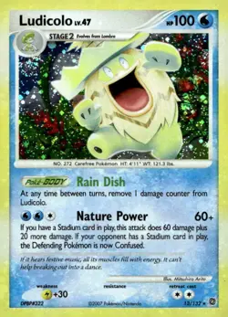 Ludicolo 13/132 Holo Rare Secret Wonders Pokemon Lightly Played - Image 1