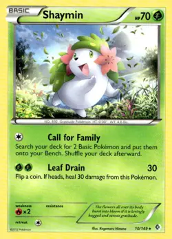 Shaymin 10/149 Rare Boundaries Crossed Pokemon Lightly Played - Image 1