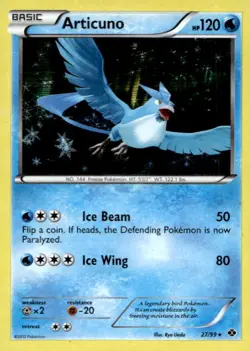 Articuno 27/99 Holo Rare Next Destinies Pokemon Lightly Played - Image 1