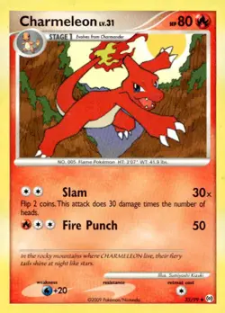 Charmeleon 35/99 Uncommon Arceus Pokemon Lightly Played - Image 1