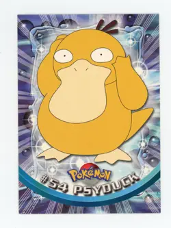 1999 Topps Pokemon TV Animation Series 1 - Psyduck #54 - Black Logo - Non-Holo - Image 1