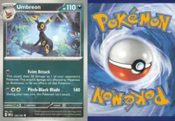 UMBREON 130/197 UNCOMMON OBSIDIAN FLAMES POKEMON NEAR MINT - Image 3