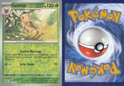 LEAFEON 011/167 UNCOMMON TWILIGHT MASQUERADE POKEMON REVERSE HOLO NEAR MINT - Image 3