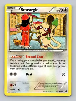 Smeargle 123/162 Rare BREAKthrough Pokemon Lightly Played - Image 1