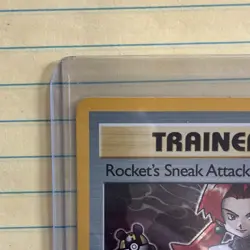 Pokemon TCG Rocket's Sneak Attack 16/82 Team Rocket Holo Rare Unlimited 2000 - Image 3