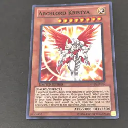 YUGIOH ARCHLORD KRISTYA CT08-EN010 SUPER LIMITED ED - Image 1