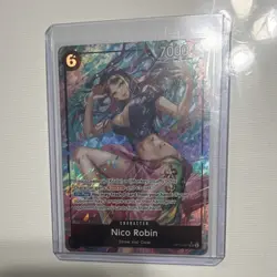 Bandai One Piece Card Game Nico Robin OP12-087 SR Alt Art Foil Legacy ENG - Image 1