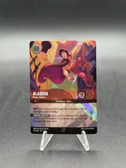 ALADDIN Heroic Outlaw 211/204 ENCHANTED FOIL Disney Lorcana The First Chapter - Image 1