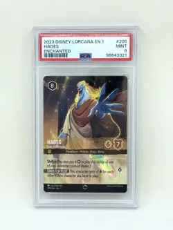 2023 Disney Lorcana PSA 9 Hades King Of Olympus Enchanted EN 1 - Image 1