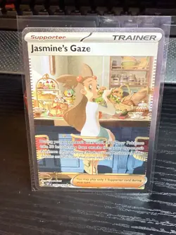 Pokemon TCG Jasmine's Gaze 245/191 Sv08: Surging Sparks SIR NM/M - Image 1