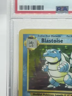 Pokemon TCG Blastoise 2/102 Base Set Holo Rare PSA 5 - Image 3