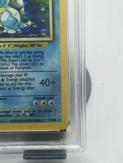 Pokemon TCG Blastoise 2/102 Base Set Holo Rare PSA 5 - Image 5