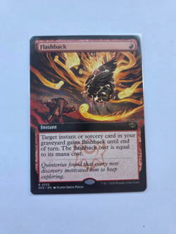 Flashback (Extended Art) Rare MTG Secrets of Strixhaven Non Foil - Image 1