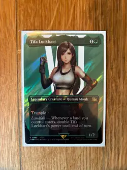 MTG | Tifa Lockhart | BORDERLESS SURGE FOIL | Final Fantasy | NM/M | 0536 - Image 1