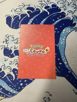 Poncho Eevee Jolteon Gold Foil Box Topper Let's Go Eevee Database Pokemon Set - Image 2