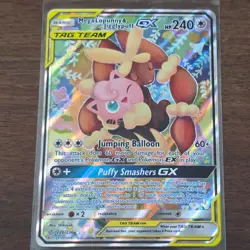 Tag Team Mega Lopunny & Jigglypuff GX 226 (Alternate) Sm Cosmic Eclipse card - Image 1