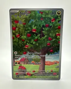 Applin 185/167 Sv06 Twilight Masquerade IR Full Art English Card NM - Image 1