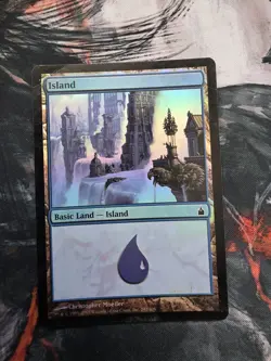 Island (292) FOIL Ravnica: City of Guilds NM Basic Land MAGIC CARD Dmg Creased - Image 1