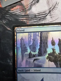 Island (292) FOIL Ravnica: City of Guilds NM Basic Land MAGIC CARD Dmg Creased - Image 2
