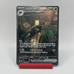 Pokemon TCG Sinistcha EX 210/167 Twilight Masquerade Special Illustration Card - Image 1