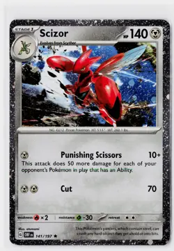 Miscellaneous Cards & Products #141/197 Scizor Cosmos Holo - Image 1