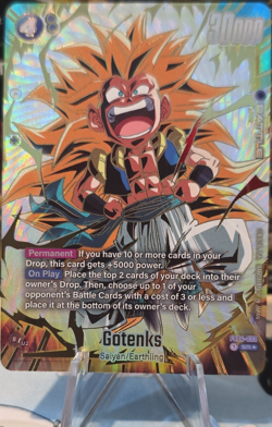 Gotenks SR Foil Battle Card FB04-033 Dragon Ball Super Card Game Bandai - Image 1