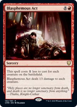 Blasphemous Act FOIL Commander Legends NM Red Rare MAGIC GATHERING - Image 1