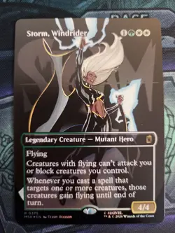 Storm, Windrider Borderless Foil Marvel Super Heroes Mtg Nm 0375 - Image 1