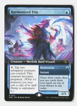 Harmonized Trio (Extended Art) 317 Secrets of Strixhaven Magic: The Gathering NM - Image 1