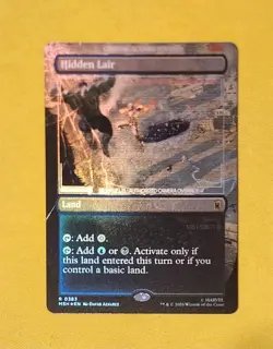 Marvel MtG, Hidden Lair (Borderless) Foil MSH 0383 Rare - Image 1