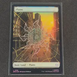 Plains - 0189 - L - Foil - Spider-Man - MTG - NM/M - Image 1