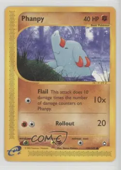 Phanpy Pokemon e-Card Series Aquapolis #100 2003 - Image 1