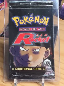 Pokemon TCG Team Rocket 1st Edition Booster Pack (EMPTY) - Image 1