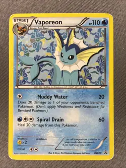 The Pokemon Company Vaporeon BW89 Black & White Stage 1 Holo Promo 110 HP - Image 1
