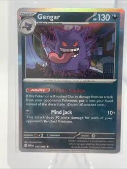 Pokemon TCG Mega Gengar EX Mega Evolution Promo 073 Black Star Nm - Image 3