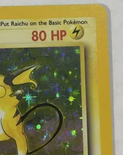 Pokemon Base Set Raichu Holo Rare 14/102 WOTC 1999 Near Mint NM - Image 5
