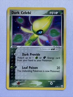 Dark Celebi 4/101 Holo Rare Hidden Legends Pokemon - Image 1