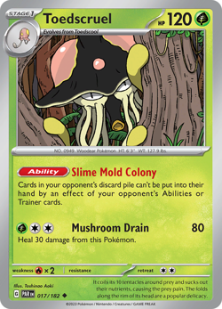 Toedscruel 017/182 - Paradox Rift - Pokemon TCG - Holo Rare - Image 1