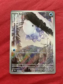 Pokemon TCG Snom 168/162 Temporal Forces Illustration Rare Card NM/M Condition - Image 1