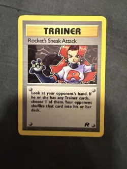Rocket's Sneak Attack 16/82 Team Rocket Holo Pokemon TCG - Image 1