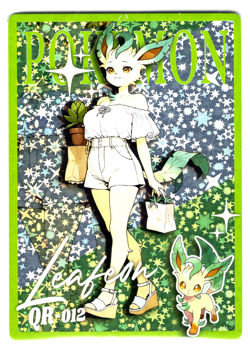 CHINESE POKEMON CARD * LEAFEON - QR-012 - Image 1