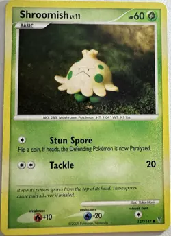 Nintendo Pokemon TCG 4-Card Lot Shroomish Slowpoke Pichu Lickitung English - Image 1