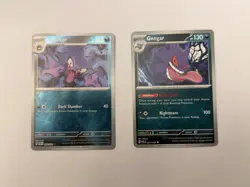 Haunter 056/091 Gengar 057/091 Pokemon PAF Holo Cards Lot English Nintendo - Image 1