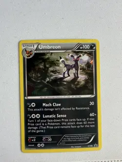 Pokemon TCG Umbreon XY96 Black Star Promo Holo Card - Image 1