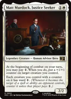 Mint/Near-Mint, English - 1 x MTG Matt Murdock, Justice Seeker - Foil Commander: - Image 1