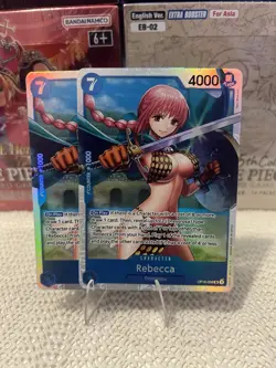 Rebecca OP10-058 SUPER RARE (SR) One Piece Card Game NM English - Image 1
