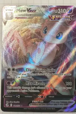 Pokemon Mew VMAX Ultra Rare SWSH08: Fusion Strike 114/264 NM - Image 1